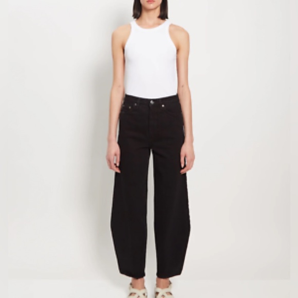 Toteme Barrel Leg Jeans in Dark Navy
